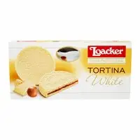 Loacker Tortina White Crispy White Chocolate With Hazelnut Cream Pack 125g