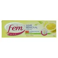 Fem Lemon Hair Removal Cream Yellow 120g