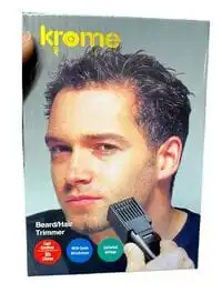 Krome Electric Beard And Hair Trimmer With Comb Attachment For Men