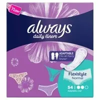 Always Daily Liners Comfort Protect Flexistyle Pantyliners Normal 54 Count
