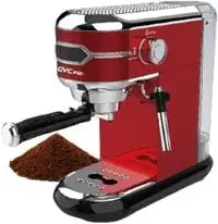 جي في سي برو ماكينة صنع قهوة الإسبريسو، 1400 واط، أحمر