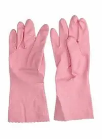 Vileda Sensitive Reusable Gloves Pink S/7
