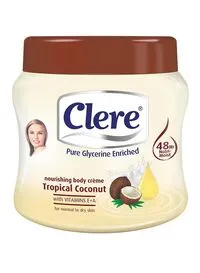 Clere Tropical Coconut Body Cream 500ml