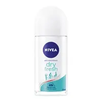 NIVEA Antiperspirant Roll-on for Women, 48h Protection, Dry Fresh Antibacterial, 50ml