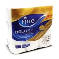 Fine Toilet Paper Deluxe Highly Absorbent Sterilized Soft & Strong Flushable Toilet Paper  3 Pl