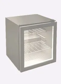 Bancool Mini Refrigerator, 1 Glass Door, Gray, XW-55 (Installation Not Included)