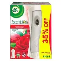 Air wick Freshener Freshmatic Auto Spray Rose Gadget and 1 Refill, Eliminates Bad Odour like Cat Litter Smell, 250 ml