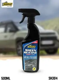 Car Exterior Detailer Sheen Silicone 500ml Sprayer, Shine Restore Color UV Protector Hydrophobic Car Detailer, Car Cleaning Spray SHIELD SH304