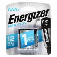 Energizer max plus alkaline battery AAA × 4 pieces