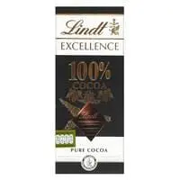 Lindt Excellence Dark Chocolate 100% 50g