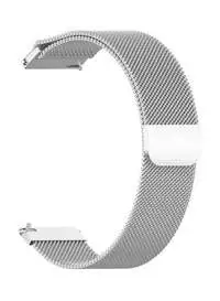 Fitme Stainless Steel Replacement Strap For Polar Vantage M And Grit X, Silver