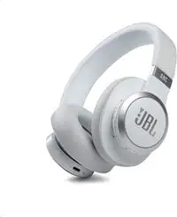 JBL Live 660NC, Wireless Over-Ear Noise Cancelling Headphones With Long Lasting Battery And Voice Assistant, White