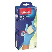 Vileda Latex Gloves, Food Safe, 40 Gloves, Small / Medium