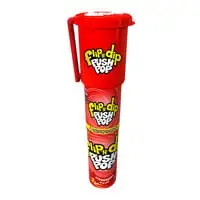 Bazooka Flip N Dip Push Pop Strawberry Flavour Candy 25g