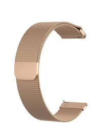 Fitme Replacement Milanese Band For Smartwatch 22mm, Rose Gold