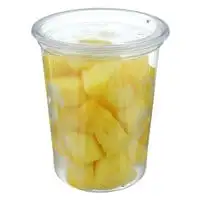 Fresh Pineapple Slice In Cup