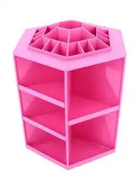 Generic Table Top Rotating Cosmetics Organizer Pink