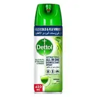 Dettol Antibacterial All in One Disinfectant Spray Effective Germ Protection & Personal Hygiene, Kills 99.9% of Bacteria & Viruses, Morning Dew Fragrance, 450ml