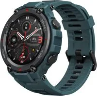 Amazfit T-Rex Pro Smart Watch Fitness Watch With Built-In GPS, Military Standard Certified, 18 Day Battery Life, SpO2, Heart Rate Monitor, 100+ Sports Modes, 10 ATM Waterproof, Steel Blue