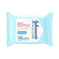 Johnson's Daily Essentials Moisturising Wipes Dry Skin 25Pieces