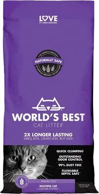 World's Best Cat Litter Scented Clumping Multi Cat Litter 3.6kg