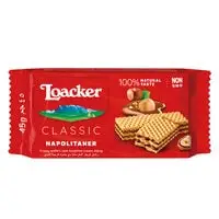 Loacker Napolitaner Crispy Wafers Filled With Hazelnut Cream 45g