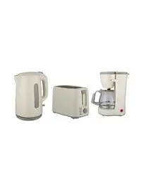 Koolen Coffee Maker And Electric Kettle With Toaster Breakfast Set 1.75L, 600W, 800107004/800107003/800107002, Cream