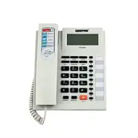 Geepas Gtp7187 16 Digits LCD Display Caller Id Telephone - Recording 15 Out & 50 Incoming Calls With Auto Redial, Hands-Free Calling, 16 Ringtone & Local Area Code Setting