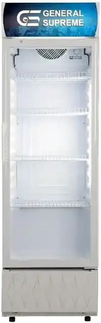 General Supreme Single Door Showcase Refrigerator, 235 Liter Capacity, White (Installation Not Included)