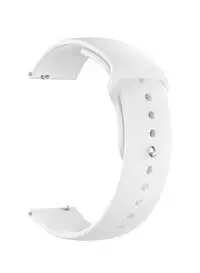 Fitme Clip Silicone Band For 22mm Smartwatch, White