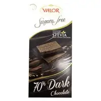 Valor sugar free 70% dark chocolate 100g