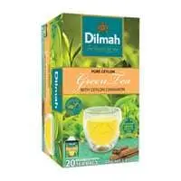 ديلما شاي أخضر سيلاني نقي بنكهة القرفة 40 جرام × 20 كيس