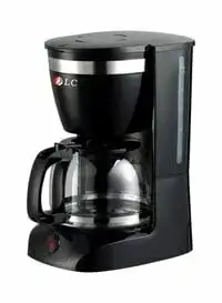 ماكينة صنع القهوة بفلتر سائل من دي إل سي بقدرة 800 وات DLC-CM7302 أسود/شفاف/فضي