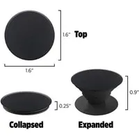 Generic Pop Socket Grip And Stand For Mobile Phones, Black