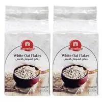 Carrefour White Oat Flakes Pouch 500g ×2