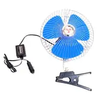 Generic 12 Volts DC Oscillating Automotive 8'' Fan Directly Run Through Any 12 Volts Battery Car Interior Fan (12 V)