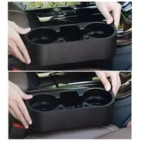 Generic Universal Automotive Interior Accessories Car Plastic Cup Holder Seat Portable Multifunction Vehicle - Black 1Pcs