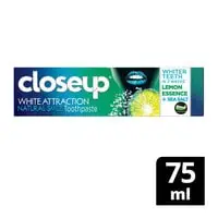 Close Up White Attraction Gel Toothpaste Natural Smile Lemon Essence & Sea Salt Whiter Teeth In