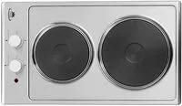 General Supreme 2.99 Kg Stainless-Steel Built-In Two Electric Hobs, Gs30Hes (Installation Not Included)