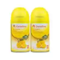 Carrefour air freshener automatic spray refill lemon 250 ml x 2