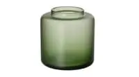 Vase, frosted glass/green10 cm