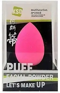 KSD Puff Facial Powder Sponge, Pink
