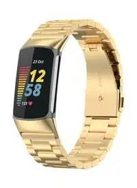 Fitme Metal Strap For Fitbit Charge 5, Gold
