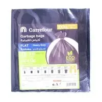 Carrefour garbage bag flat black XXXlarge 75 gallons × 10 bags