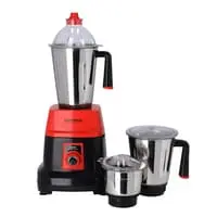Krypton 3 In 1 Mixer Grinder With Stainless Steel Blades & Unbreakable Lids, 3Kg, 550W, KNB6192, Red
