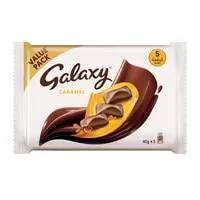 Galaxy Chocolate Caramel 40g ×5