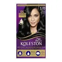 Wella Koleston Oil Hair Colour Kit 1/0 Darkest Night Black 142ml
