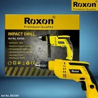 ROXON Premium Quality Impact Drill 13mm Diameter/Forward And Reverse Rotation/0-2800R/Min Load Speed Soft Grip Handle For Anti Slip/220-240V/50Hz-60Hz
