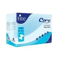 Fine Care Incontinence Unisex Briefs, Disposable and Highly Absorbent, Size Medium, Waist (75-1