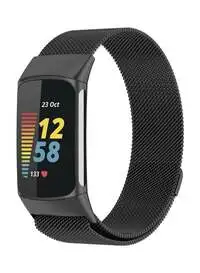 Fitme Milanese Band For Fitbit Charge 5, Black